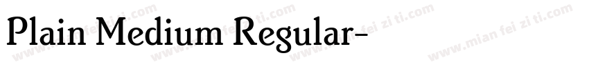 Plain Medium Regular字体转换